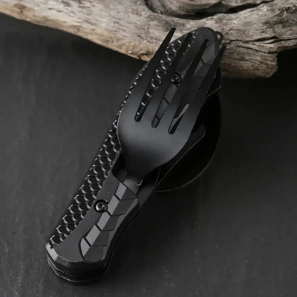 Folding Spoon Fork Knife Bottle Opener