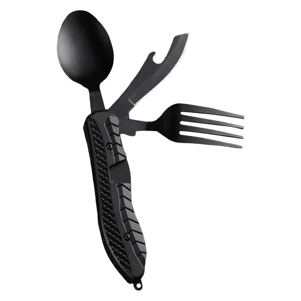 Folding Spoon Fork Knife Bottle Opener