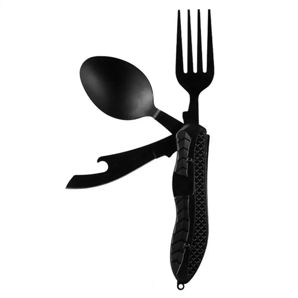 Folding Spoon Fork Knife Bottle Opener