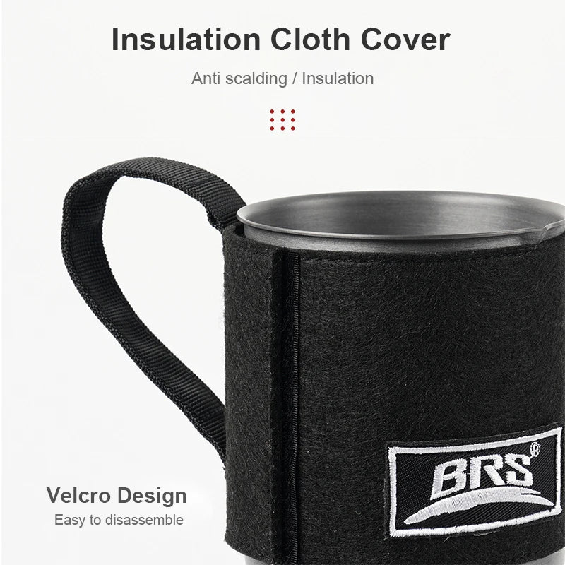 BRS 61 Camping Integrated Heat Collecting Pot Burner - Stove System