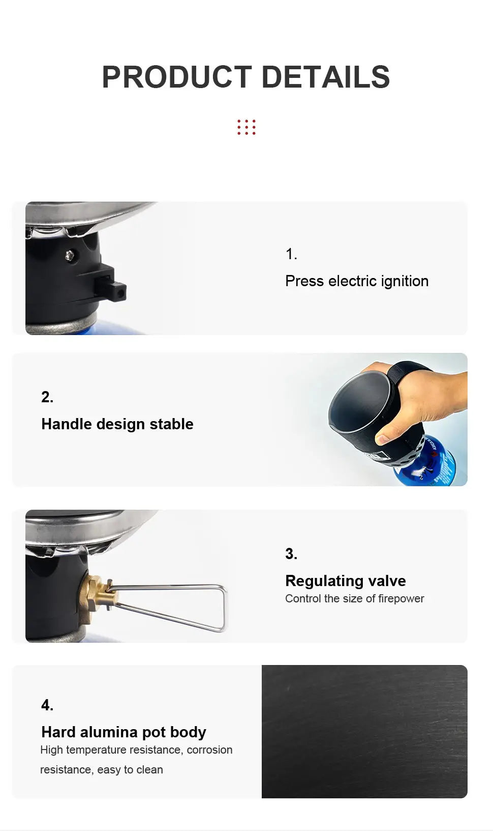 BRS 61 Camping Integrated Heat Collecting Pot Burner - Stove System