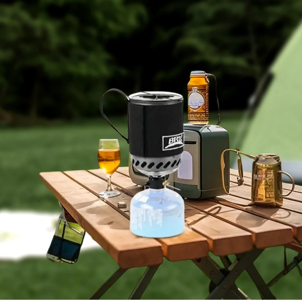 BRS 61 Camping Integrated Heat Collecting Pot Burner - Stove System