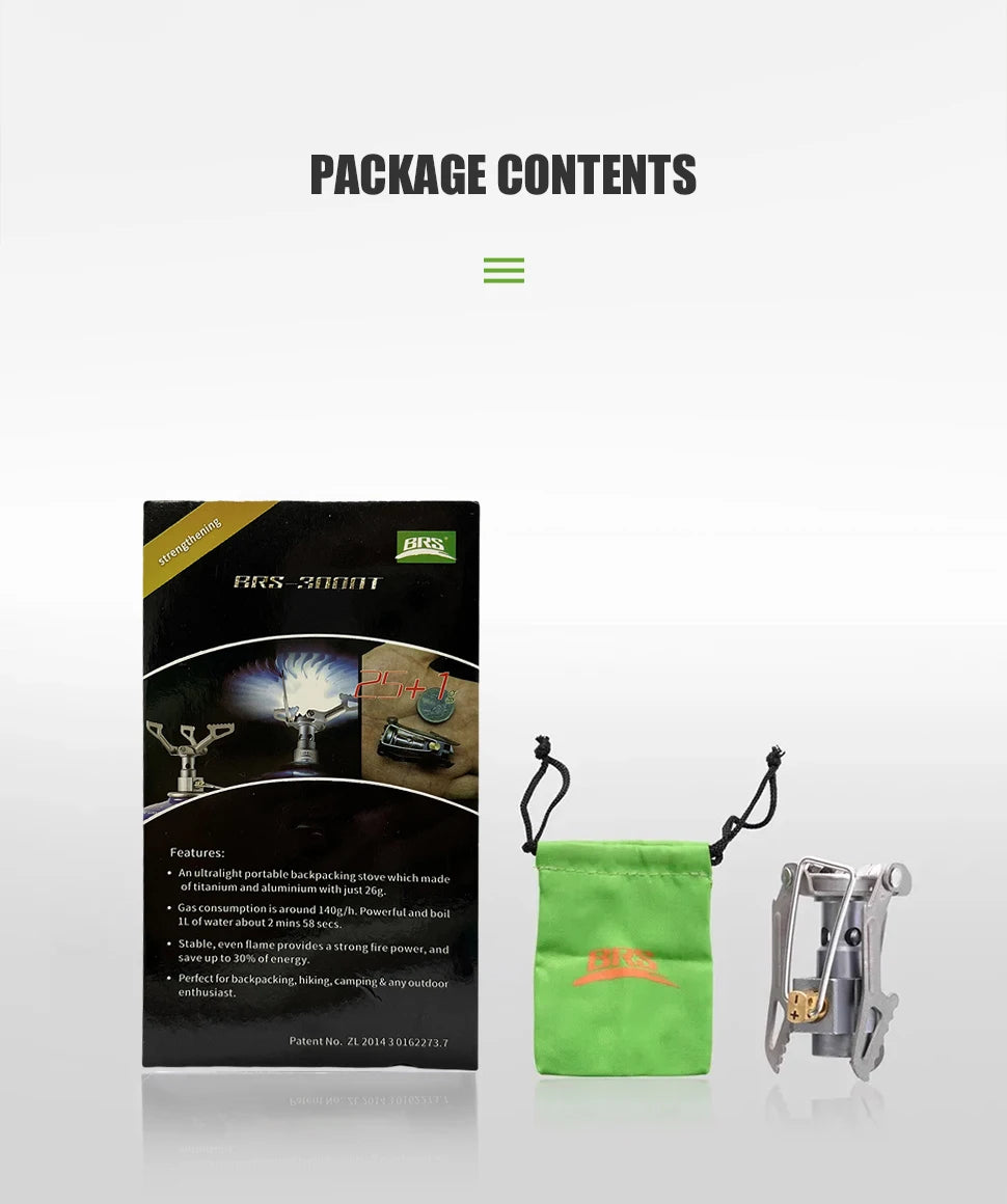 BRS Ultralight Mini Camping Gas Burner 25g