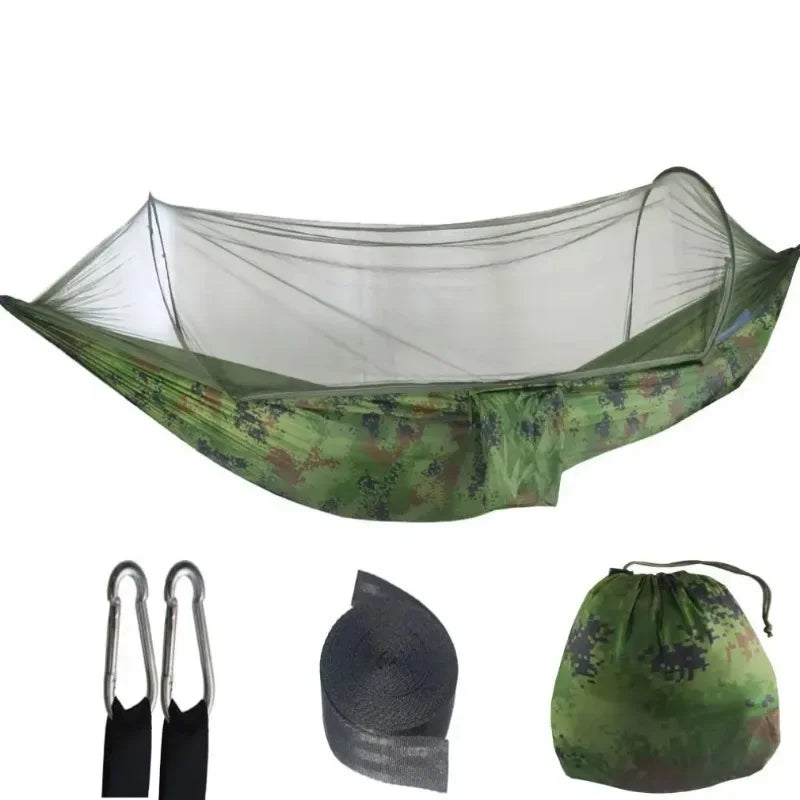Outdoor Camping Hammock With Mosquito Net 250x120cm