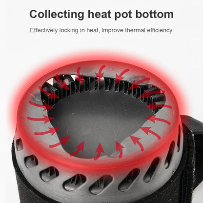 BRS 61 Camping Integrated Heat Collecting Pot Burner - Stove System